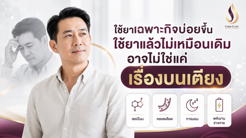เสื่อมสมรรถภาพทางเพศ ใช้ยาแล้วไม่เหมือนเดิม_
